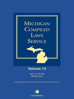 cover image of Michigan Compiled Laws Service